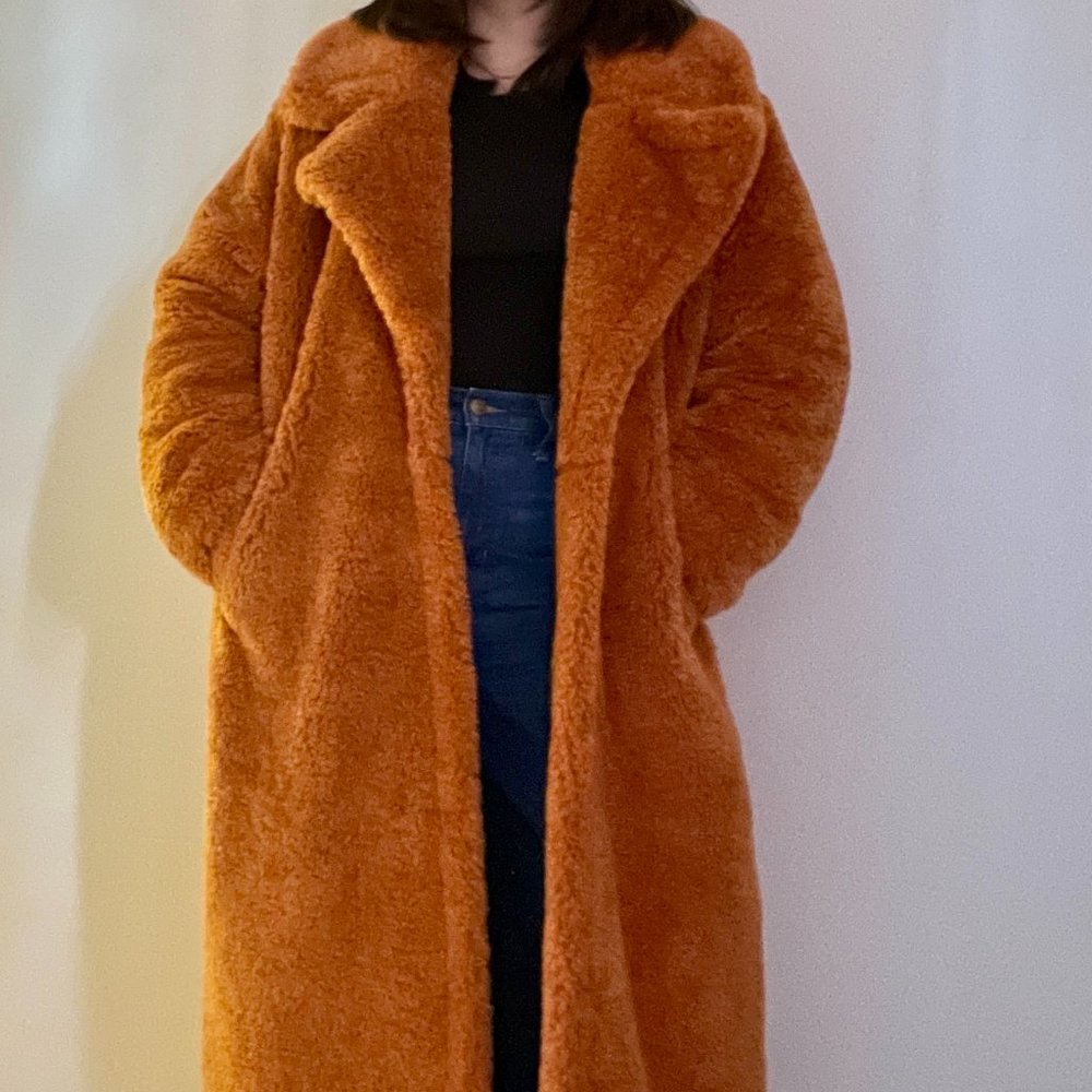 Lovers + Friends Teddy Bear Full-Length Coat